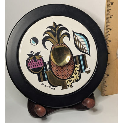 Vintage Georges Briard Gold Speckled Ambrosia Fire King Covered Bowl w/Lid