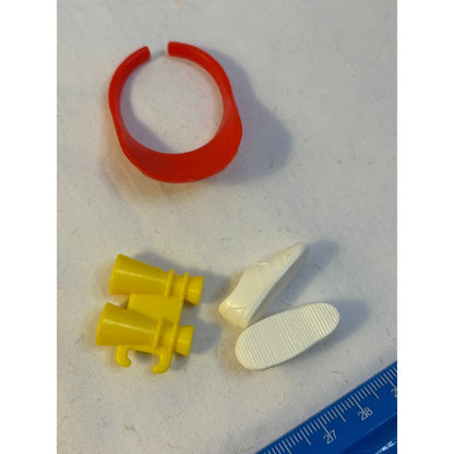 Vintage 1990s Barbie Baywatch Lifeguard Accessories Visor Binoculars Shoes