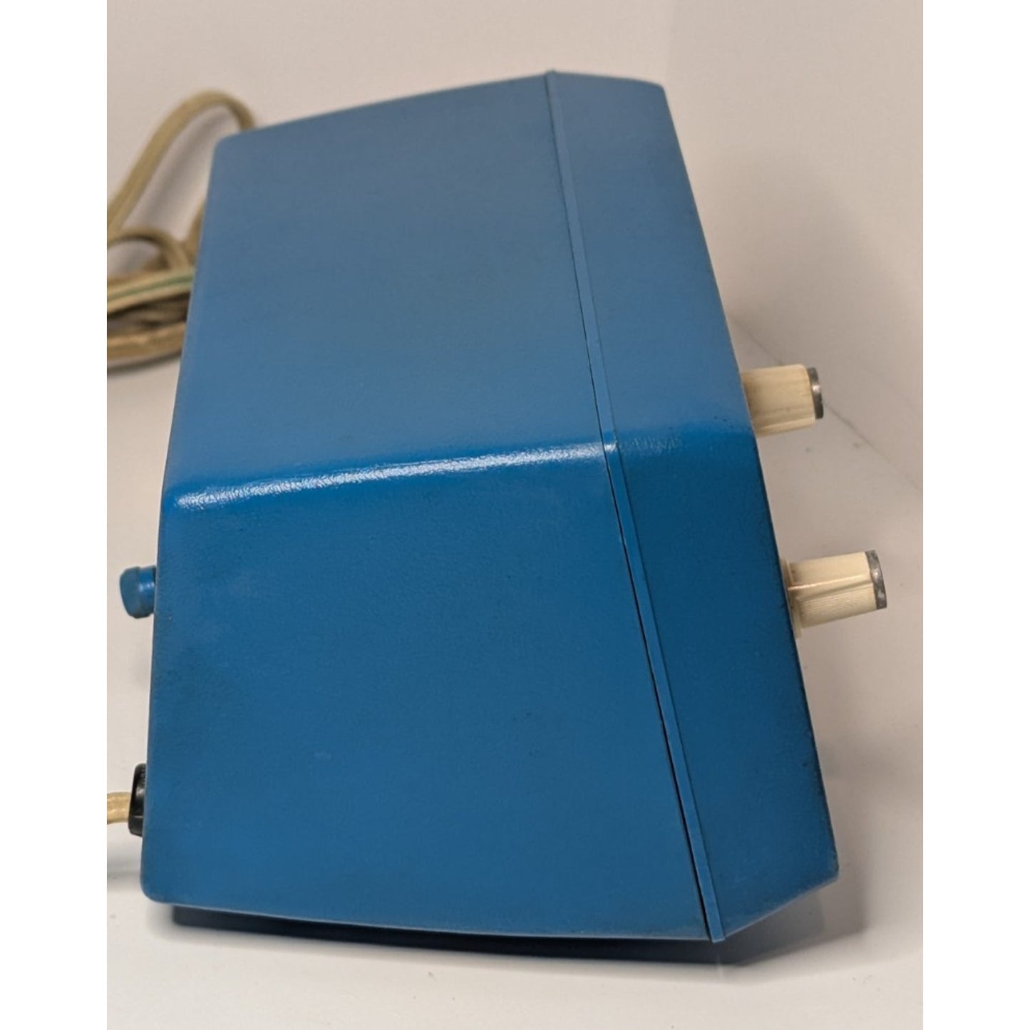 Rare Vintage CRAIG 1602 AM Clock Radio Teal Blue MCM Sanyo Japan Atomic