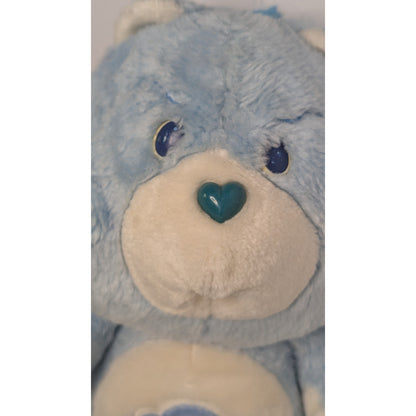 Vintage Care Bears GRUMPY Bear Stuffed Plush 13" Kenner 1983 Storm Cloud Patch