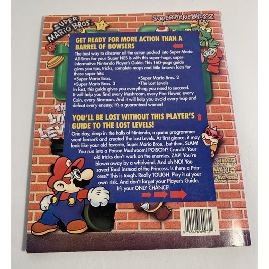 Original Super Mario Bros All-Stars Nintendo Player's Guide Book SNES