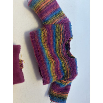 Vintage 1987 Mattel Barbie Sweater Soft Fashion #4479 Yellow & Purple Outfit