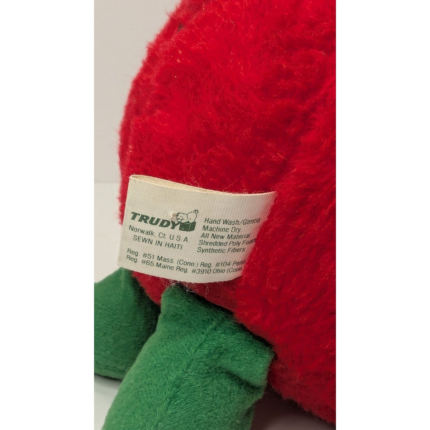Vintage 1982 Del Monte Country Yumkin Plush REDDIE TOMATO 6" Stuffed Plush
