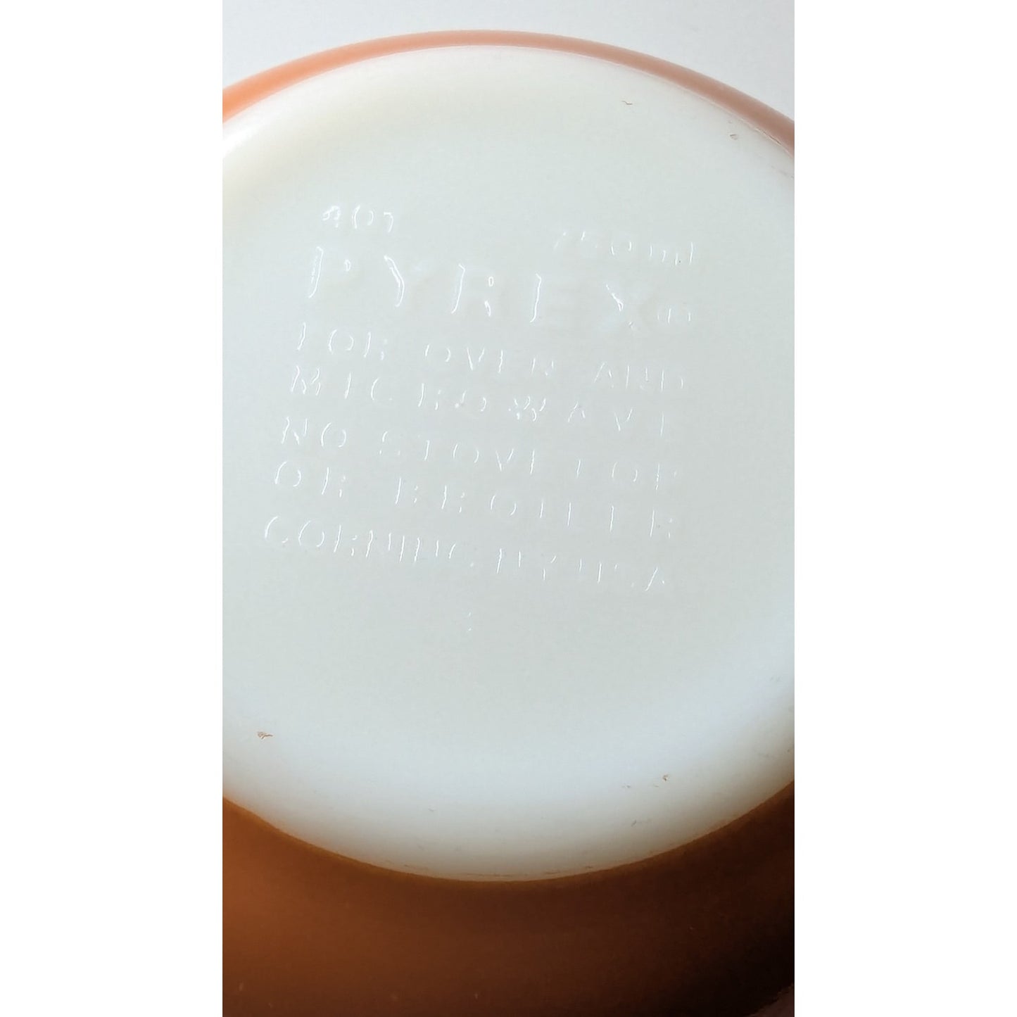 Vintage Pyrex Autumn Harvest Wheat Orange Mixing Bowl 750ML Ovenware #401