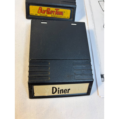 BURGERTIME & DINER Game Cartridges Intellivision Tested w/ One Original Manual