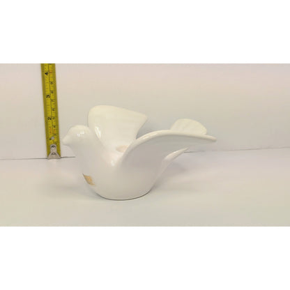 Original White Dove MCM Single Porcelain Candleholder Marta Grunditz Guldkroken