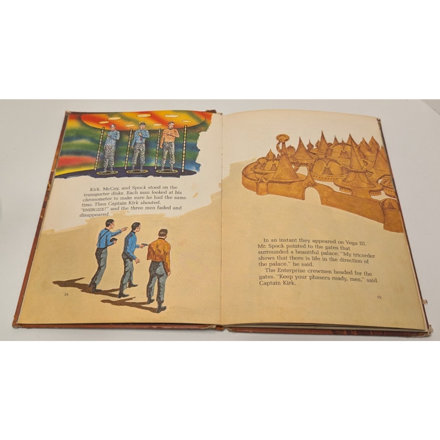 Vintage 1977 Star Trek The Prisoner of Vega Hard Cover Random House Kids Book