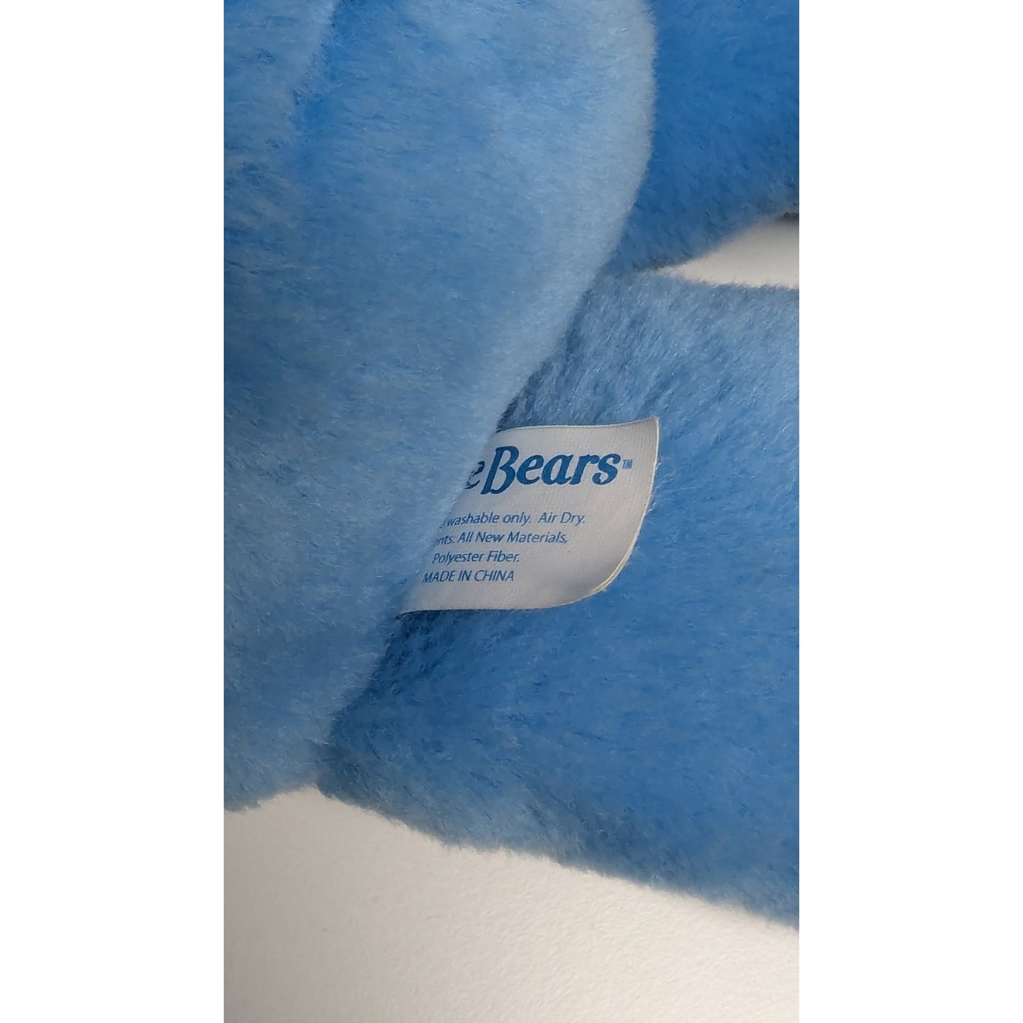 Care Bears 2003 Champ Bear Blue Championship Trophy Plush 13" Stuffed Animal Toy