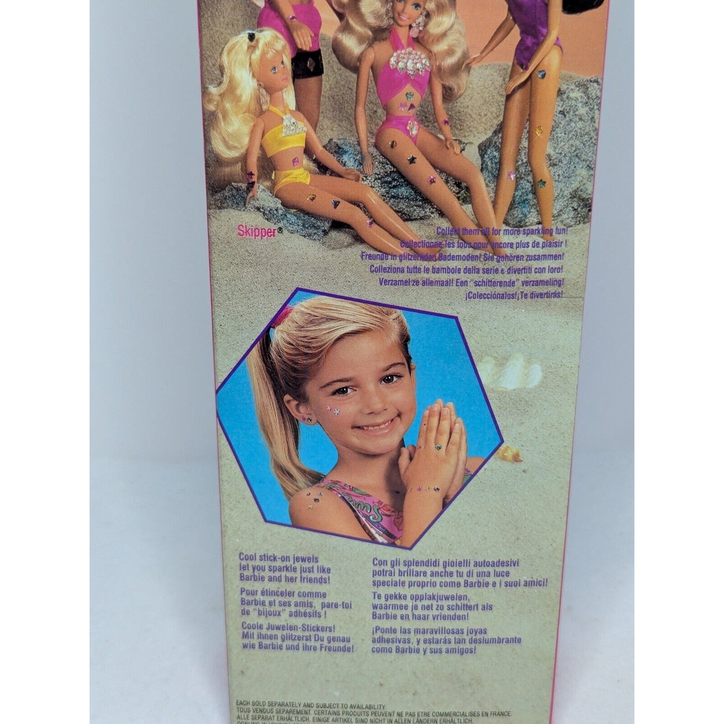 SUN JEWEL MARINA 1993 Mattel Barbie Doll Vintage New In Box International Pkg
