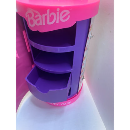 Barbie Accessory Case One Drawer Cylinder Organizer Mattel Tara Toy Vintage 1991