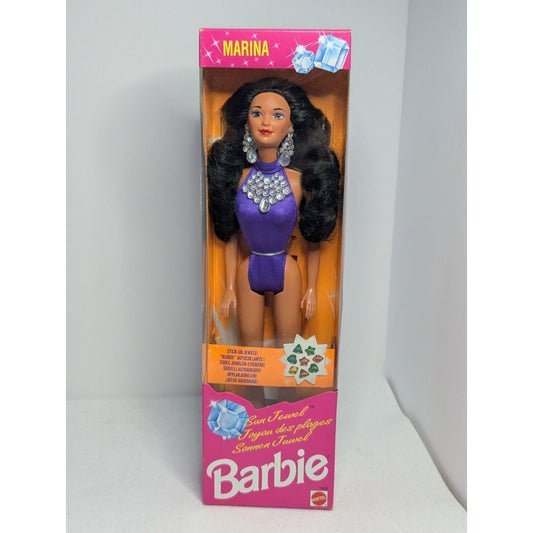 SUN JEWEL MARINA 1993 Mattel Barbie Doll Vintage New In Box International Pkg
