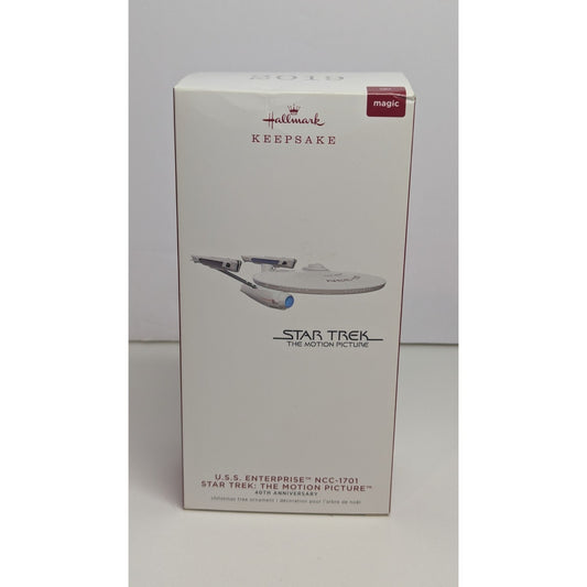 2019 Hallmark Keepsake Star Trek 40th Anniv. USS Enterprise NGC-1701 Ornament