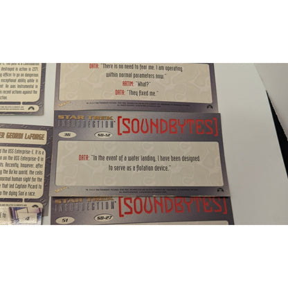 Lot of 9 1998 Skybox Star Trek Insurrection Trading Cards Loose