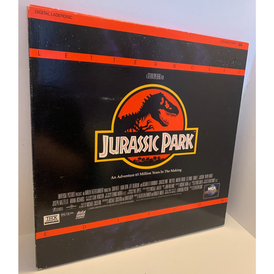 Jurassic Park Laserdisc 2-Disc Widescreen THX Gatefold TESTED