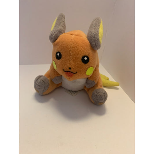 Vintage Pokemon Raichu Beanie Plush Toy Stuffed Hasbro 1998 Nintendo 4.5"