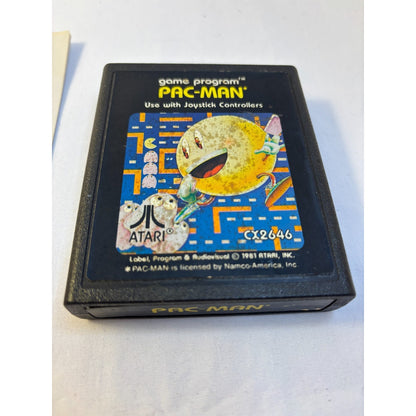 Pac-Man Atari 2600 7800 Video Game Cartridge + Manual 1982 Tested