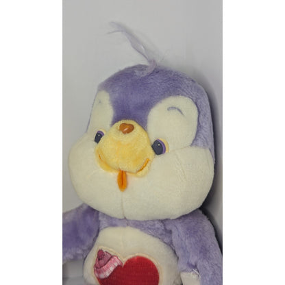 Vintage 1984 Care Bear Cousins Cozy Heart Penguin 13" Plush Stuffed Toy Kenner