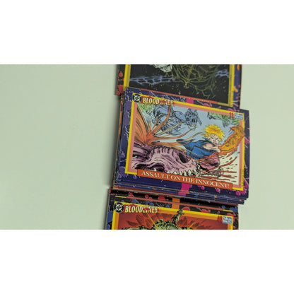 Vintage DC Bloodlines 1993 Complete Set 81 Trading Card Base Set Sky Box