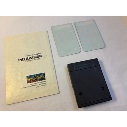 Poker & Blackjack Intellivision Game Cartridge 2 Overlays + Manual Tested Works