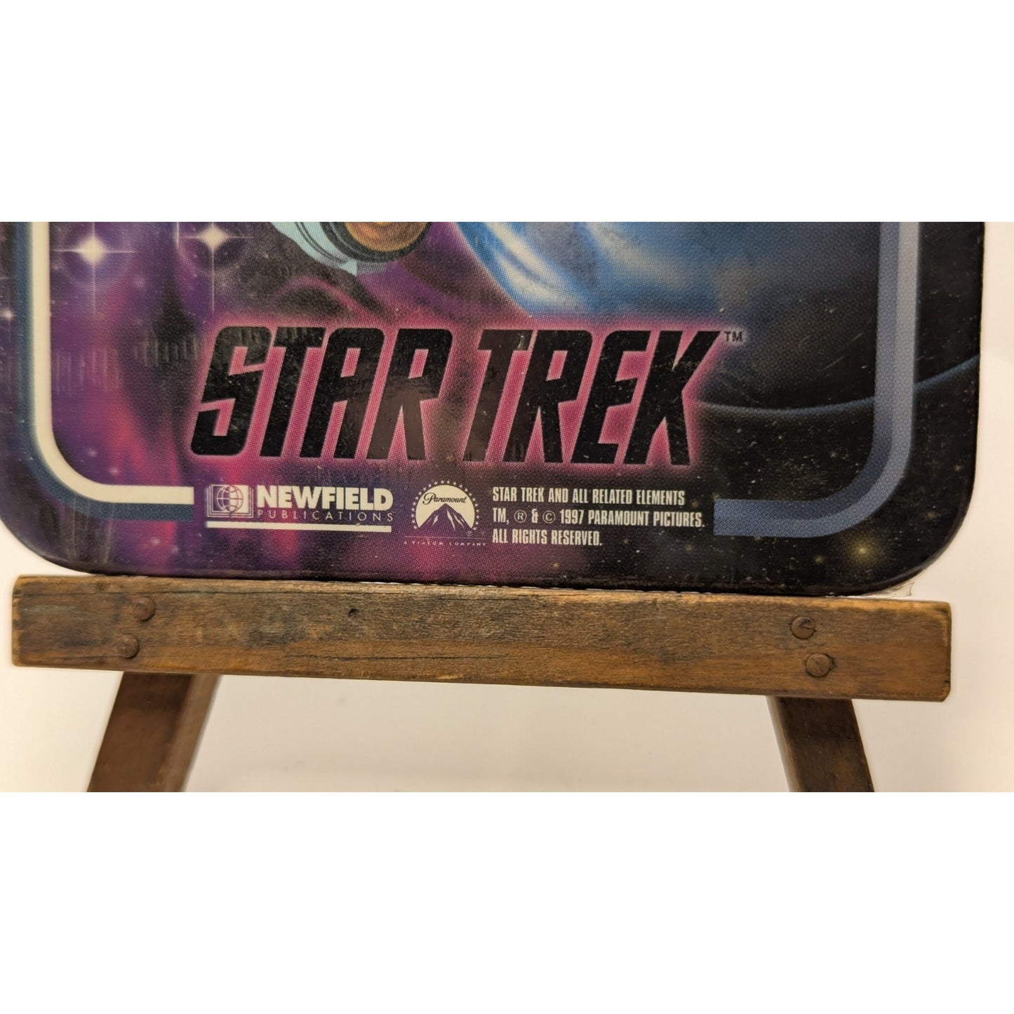 Set of 4 Star Trek Coasters 1997 Enterprise, Voyager, Defiant, Enterprise-D NEW