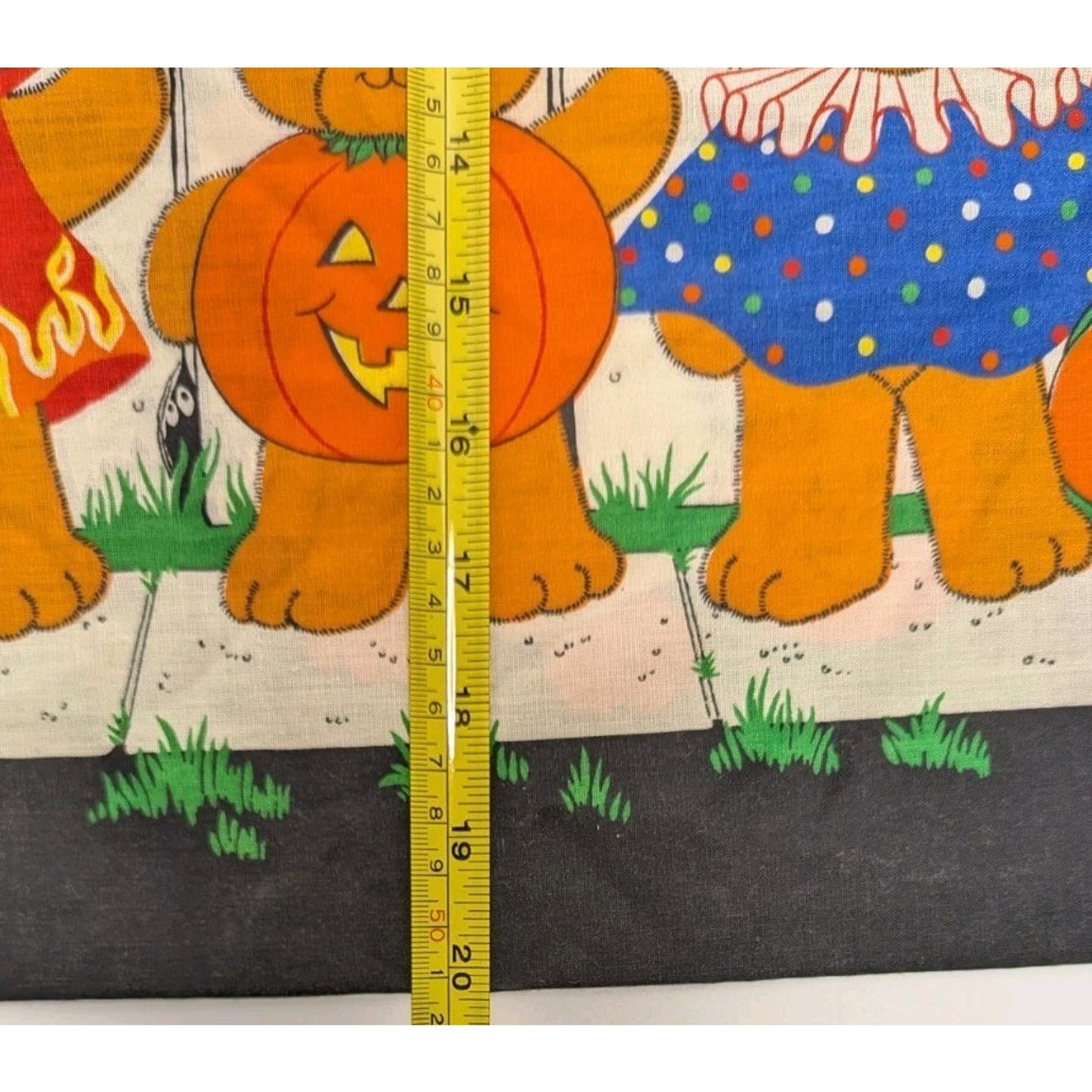Vintage Trick Or Treat Candy Bag Glow in The Dark Cute Ghost / White Fence Gang