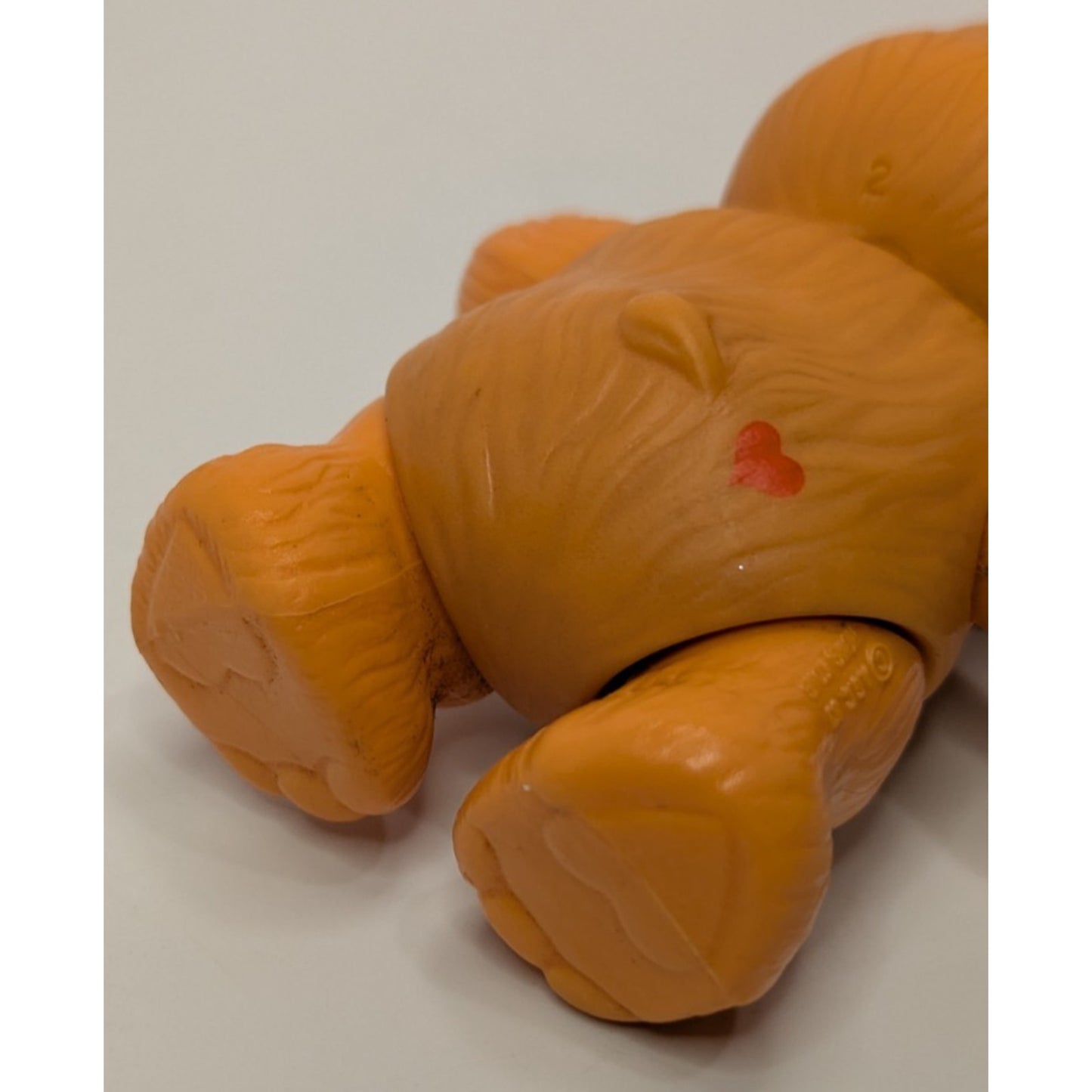 Vintage 1983 Kenner Care Bears Orange Flower Friendship Bear Poseable Figure