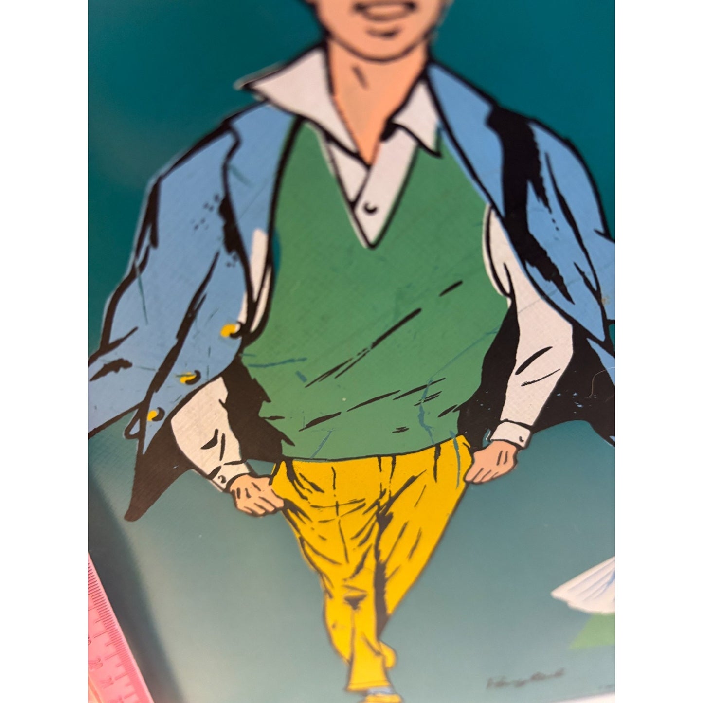 Vintage TURQUOISE Teal 1961 Ken And Ponytail Barbie Doll Carrying Case