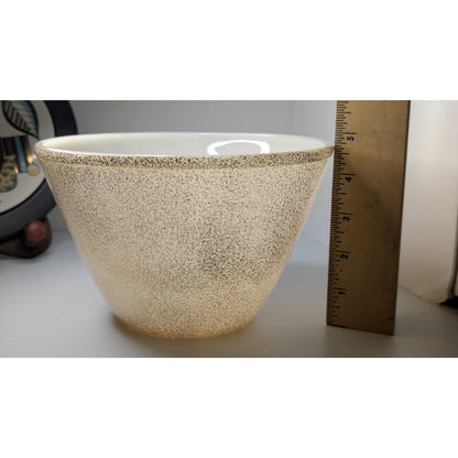 Vintage Georges Briard Gold Speckled Ambrosia Fire King Covered Bowl w/Lid