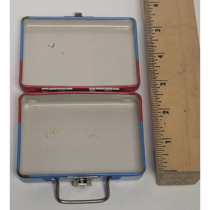 1976 Vintage Sanrio Hello Kitty Tiny Tin Mini Lunch Box 4" x 2.75"