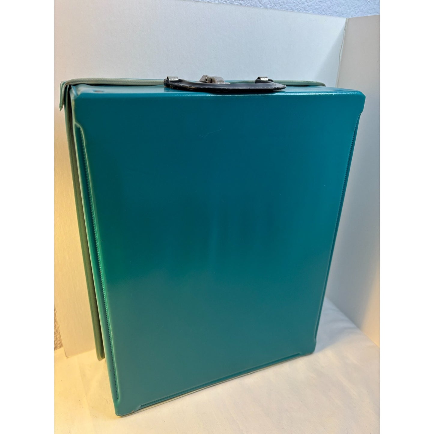 Vintage TURQUOISE Teal 1961 Ken And Ponytail Barbie Doll Carrying Case