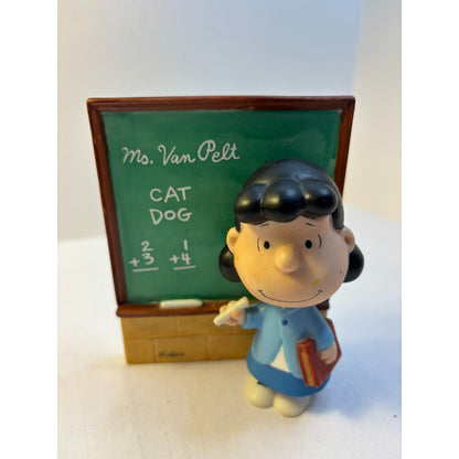 Hallmark Peanuts Gallery Lucy Ceramic Teacher Figure 1st Ed 5655 Ms Van Pelt
