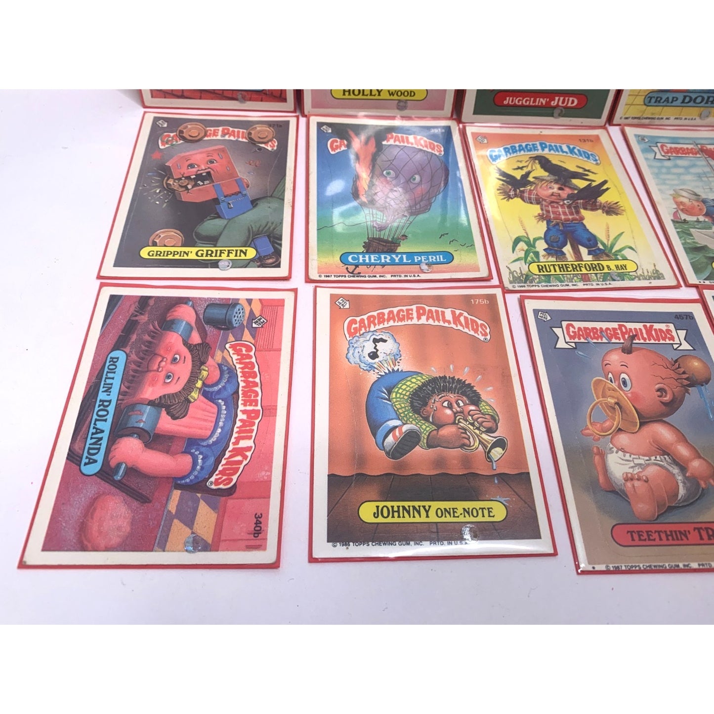 Vintage 1986/87 GARBAGE PAIL KIDS Lot ORIGINAL STICKERS CARD LOT 12 pc