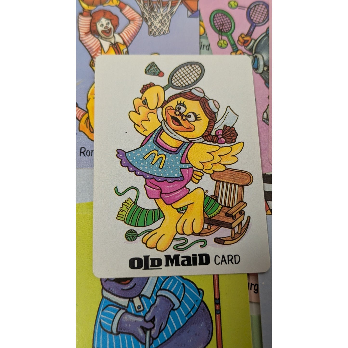 Vintage Happy Meal Toy McDonaldland Funset Birdie Old Maid Card Game Complete