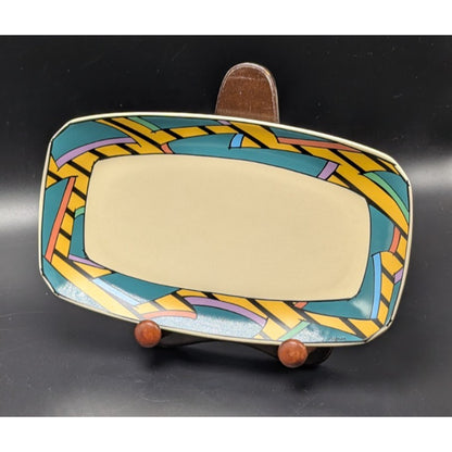 Vintage 1980s 9.5" Rosenthal Studio Line Dorothy Hafner FLASH Underplate Memphis