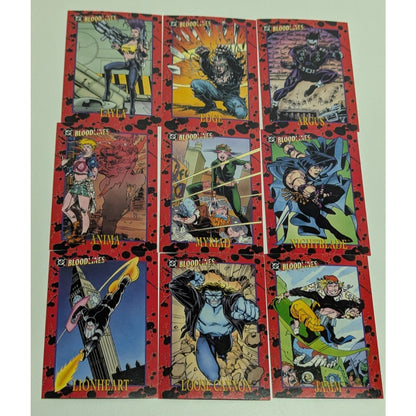 Vintage DC Bloodlines 1993 Complete Set 81 Trading Card Base Set Sky Box