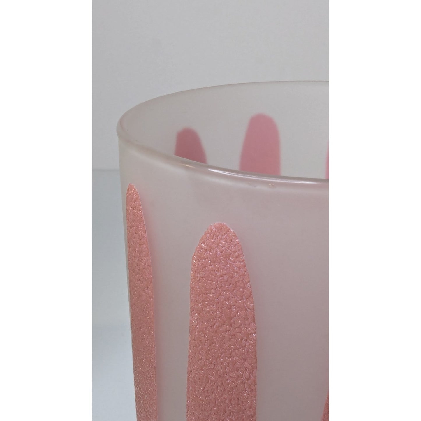 Morgan Glass Citrus Peel 10oz Lowball Retro Barware Glasses Set of 3 Vintage