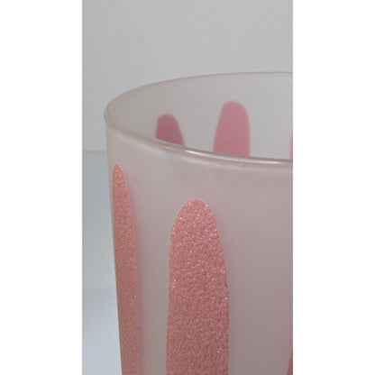 Morgan Glass Citrus Peel 10oz Lowball Retro Barware Glasses Set of 3 Vintage