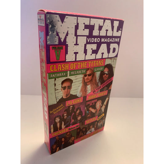 Metalhead 5 VHS Video Magazine LA Guns Nelson Judas Priest Megadeth Trixter 1991