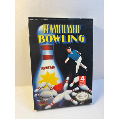 Nintendo NES Championship Bowling Video Game Complete in Box CIB Tested