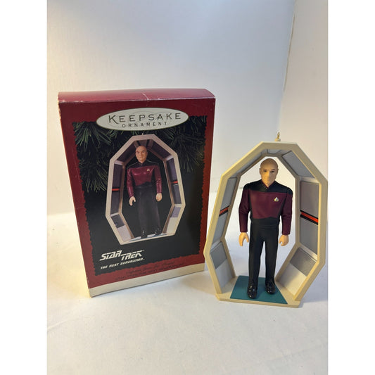 Hallmark Star Trek Captain Jean-Luc Picard Keepsake Christmas Ornament 1995 TNG