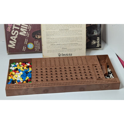 Vintage 70s Super Master Mind Board Game Invicta Code Breaking Strategy