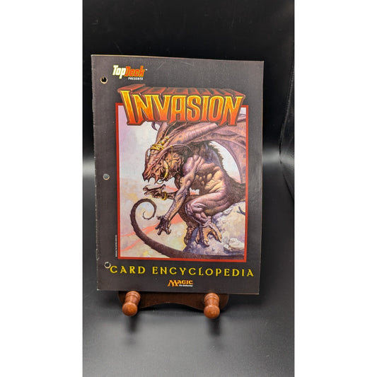 Vintage 2000 Top Deck Presents Magic the Gathering Invasion Card Encyclopedia Insert