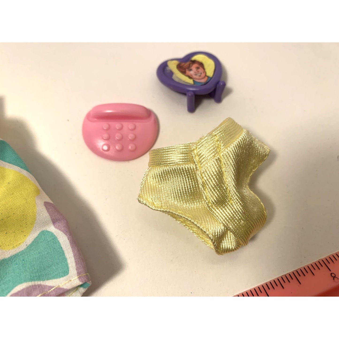 Vintage 1992 Barbie Dream Wear Pink Yellow Fashion Outfit 861 Phone Picture Set