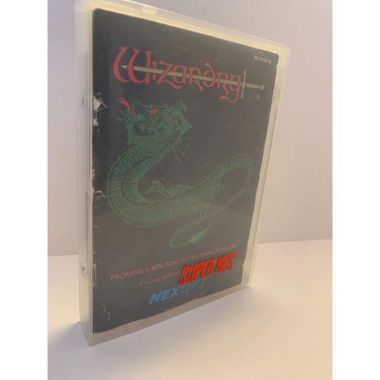 Wizardry: Proving Grounds of the Mad Overlord (NES) Cartridge & Manual Nintendo