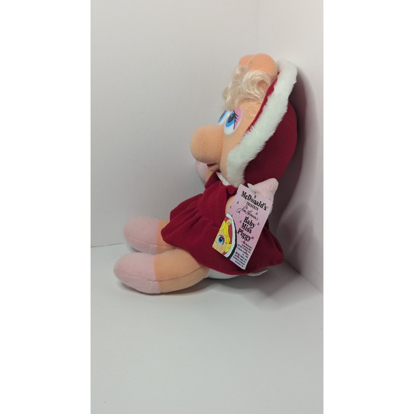 Vintage 1987 McDonalds Muppet Babies Plush Christmas Baby Miss Piggy W/Tag