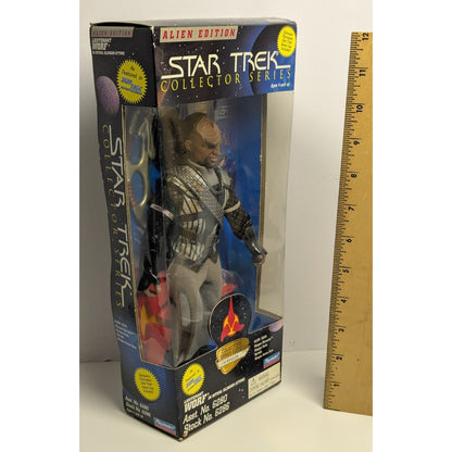 Star Trek DS9 Worf 9" Figure Playmates Toys 1995 Alien Edition Collector Series