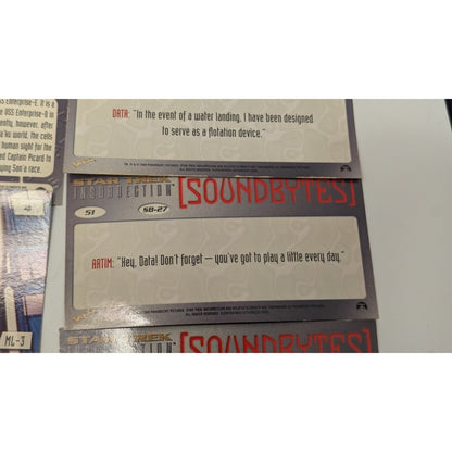 Lot of 9 1998 Skybox Star Trek Insurrection Trading Cards Loose