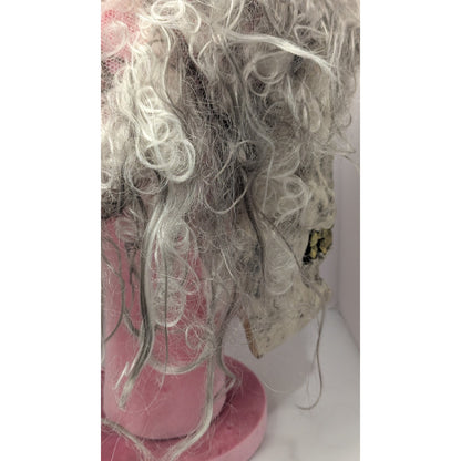 Easter Unlimited Skull Ghoul Mask Hair Fun World Rare Halloween Retro Horror VTG