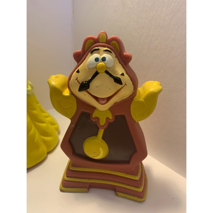 Disney Beauty and the Beast Hand Puppets 1992 Rubber Pizza Hut Set of 3