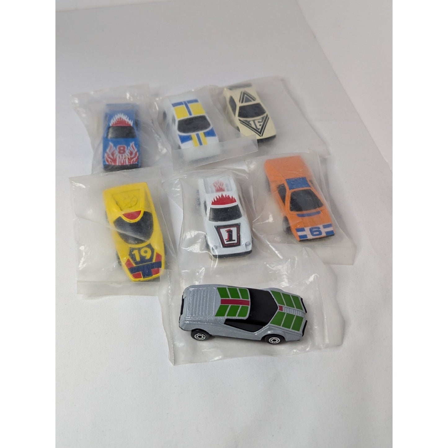 Lot of 7 Vintage Matchbox Super GT 1985 Diecast Cars Still Bagged